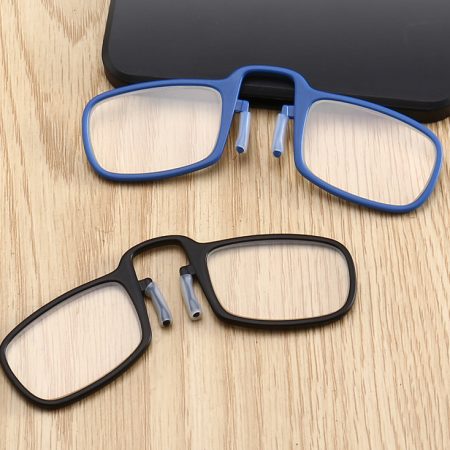 Mini óculos de leitura para homens e mulheres, armação de vidro de alta qualidade com clipe de nariz, presbiopia, 2019