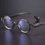 Óculos de leitura anti luz azul armação redonda vintage dioptric +0 à +3 (6)