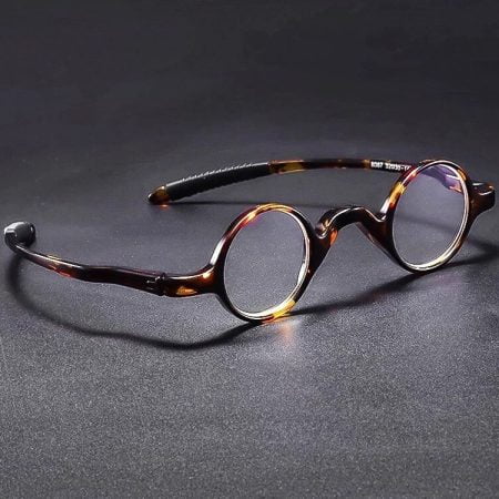 Maio flor tr90 minúsculos óculos de leitura armação de óculos masculinos retro anti azul óculos redondos inteligentes para leitura + 4